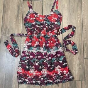 Sleeveless Dress with Belt